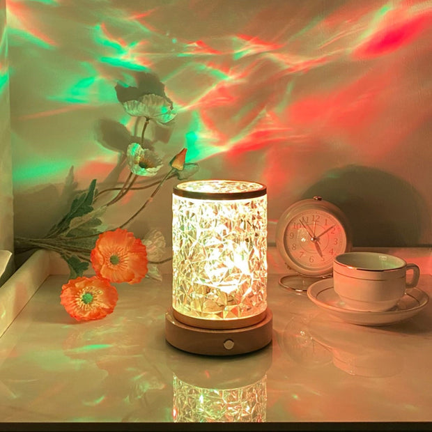 Bedroom Sleep Rotating Water Pattern Small Night Light