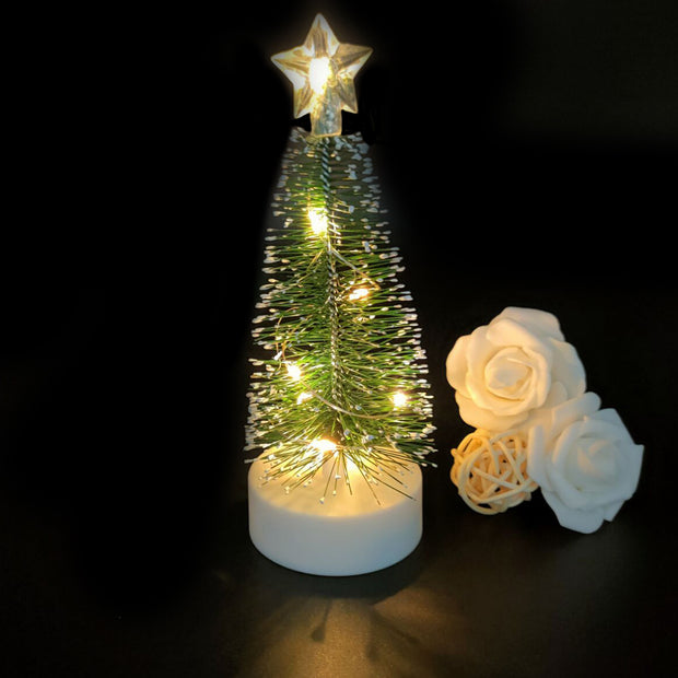 Christmas Table Decoration Xmas Tree Led Light Garland Xmas Ornaments New Year Christmas Decorations