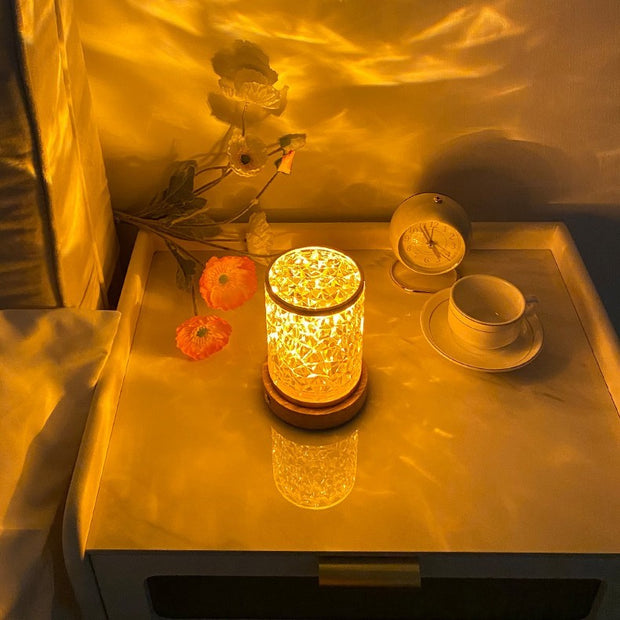 Bedroom Sleep Rotating Water Pattern Small Night Light